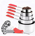 Bopei Measuring Cups and Spoons Set Stainless Steel 10 Piece by Bopei