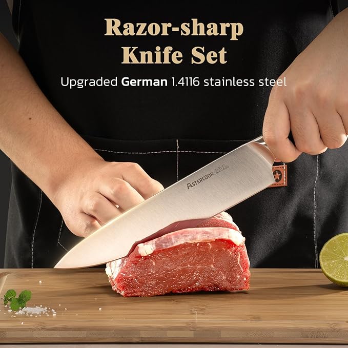 Astercook Knife Set, Kitchen Knives Set - Image 5