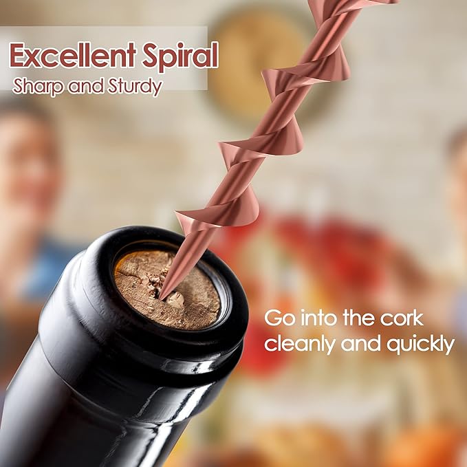 IPOW Wine Opener, Zinc Alloy Wine Bottle Opener, Wing Corkscrew Heavy Duty - Image 2