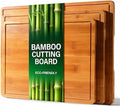 Zarler Bamboo Cutting Boards for Kitchen, Durable Wood Cutting Board by ZarlerOfficial
