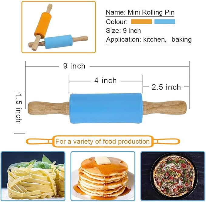 Koogel 9 Inch Mini Rolling Pin - Image 3