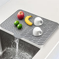 Silicone Dish Drying Mat 23x17, Food-Grade Silicone, Easy Clean Pad by SCYFREID