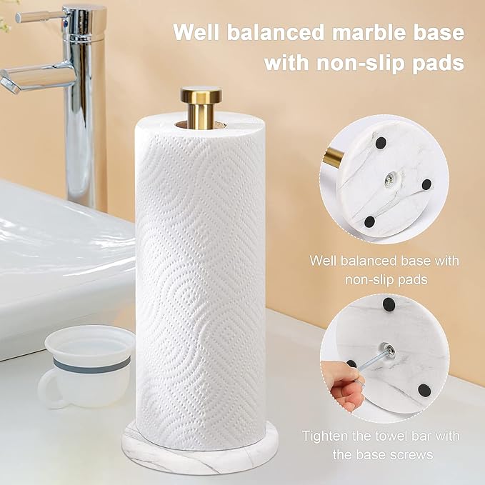 NearMoon Standing Paper Towel Holder, Kitchen Paper Towel Tissue Holder- - Image 6