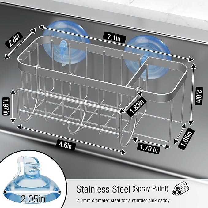 3-in-1 Kitchen Sink Caddy Organizer - Image 4