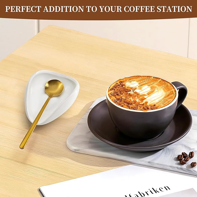 Coffee Spoon Rest, Small Ceramic Coffee Spoon Holder - Image 2