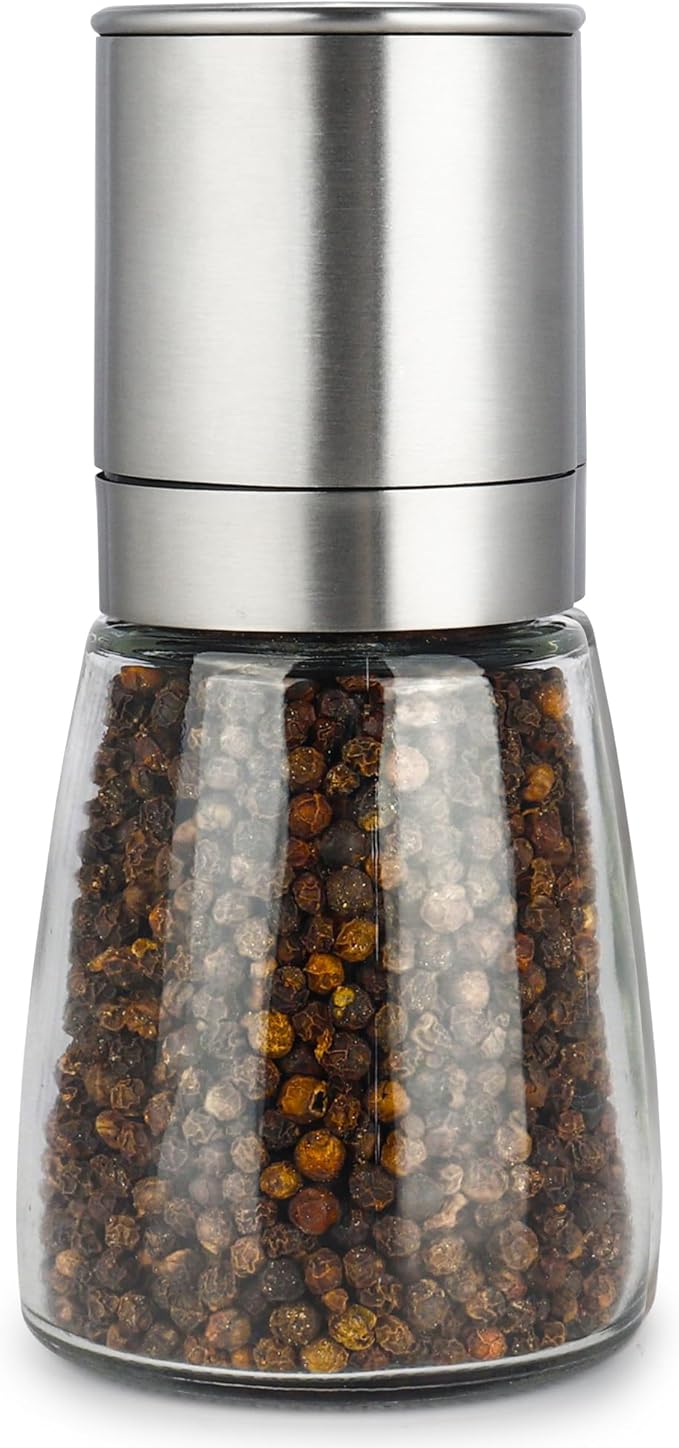 Gulex® Pepper Grinder Pepper Mill, Salt Grinder Refillable, Adjustable by Gulex