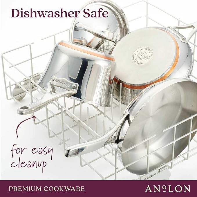 Anolon Nouvelle Stainless Stainless Steel Frying Pan / Fry Pan / Stainless - Image 6