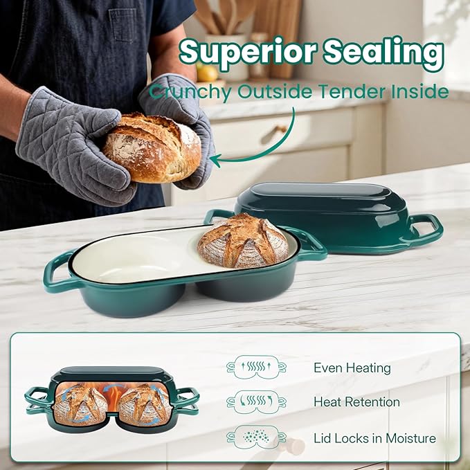 YONILL Mini Double Dutch Oven for Sourdough Bread Baking - Image 5