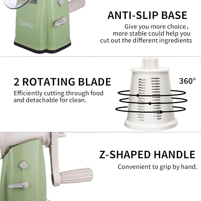 Upgrade Rotary Cheese Grater Shredder - Image 6