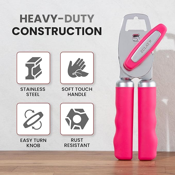 Zulay Kitchen Heavy Duty Stainless Steel Can Opener Manual - Image 3