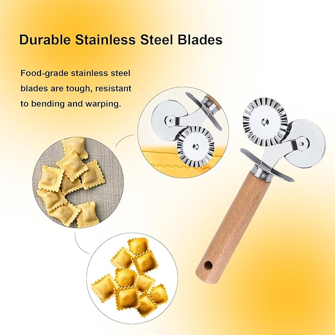 Pastry Double Cutter Wheel, Dual-Head Baking Tool - Image 3
