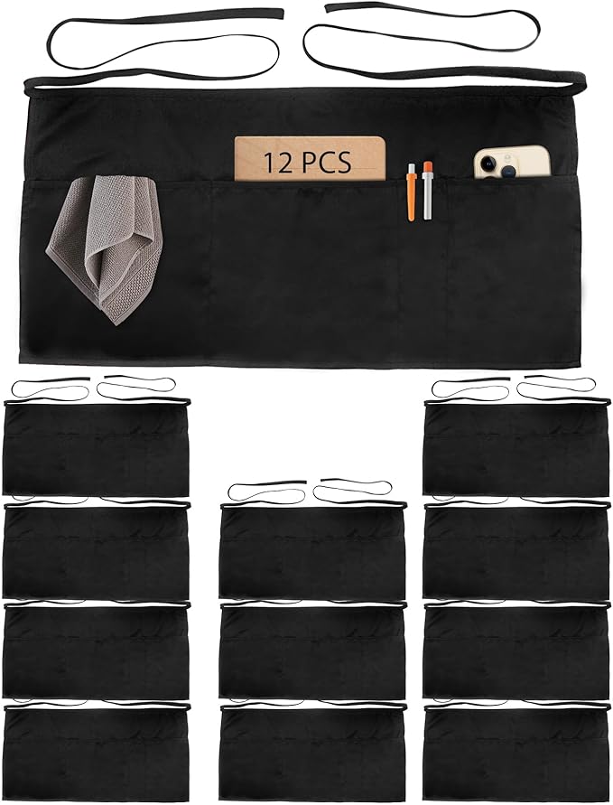 Xeoxarel Aprons with 4 Pockets 23.5'' X 11.5'' by XeoxarelWomensvests