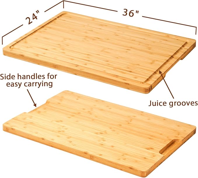 Allsum 36x24" Bamboo Cutting Board - Image 7