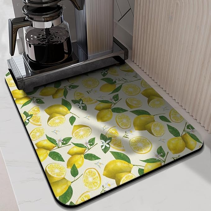 Kitchen Countertop Dish Drying Mat, Super Absorbent Coffee Bar Mat - Image 8