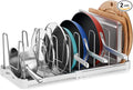 EVERIE Adjustable Bakeware Organizer Pot Lid Holder Rack by EVERIE