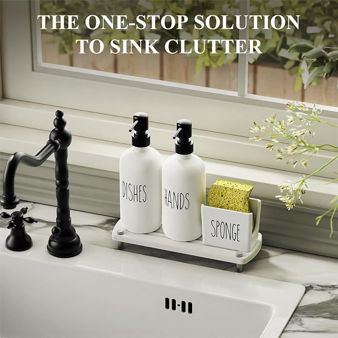 Cisily Kitchen Soap Dispenser Set Comes - Image 4
