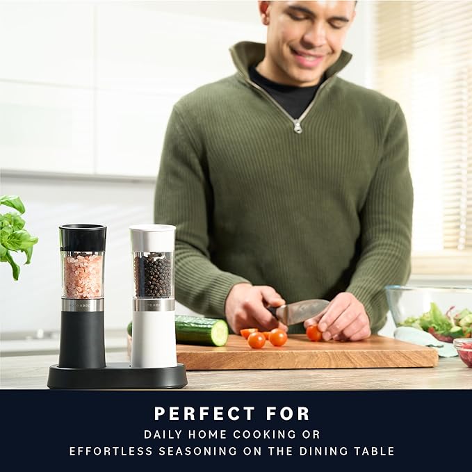 Home Hero Electric Salt and Pepper Grinder Set - Image 7