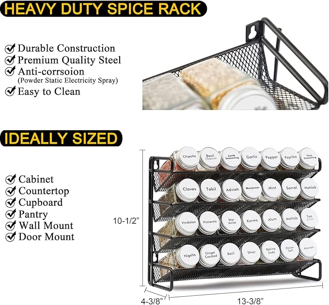 SpaceAid Spice Rack Organizer - Image 4