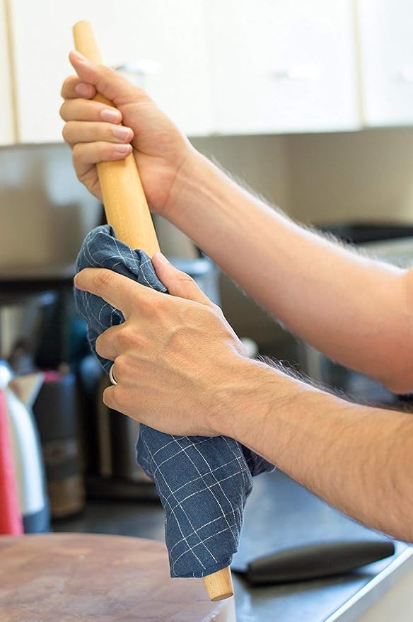 French Rolling Pin – 18 Inch Wooden Dough Roller - Image 5