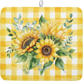 Spring Summer Dish Drying Mat 16x18 Inch Absorbent Reversible Sunflower Drying by Kawani