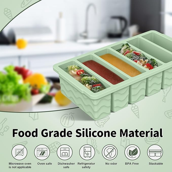 2-Pack Silicone Freezer Trays - Image 2