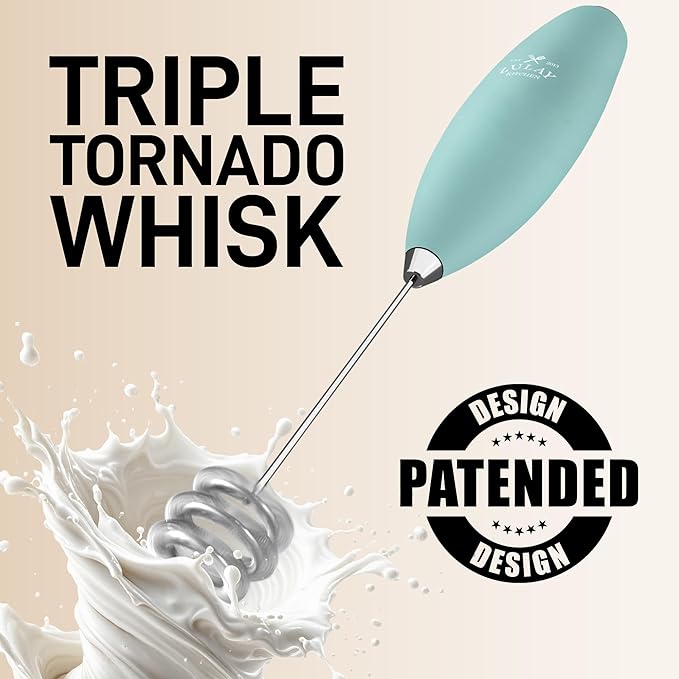 Zulay Kitchen Patented Tornado Triple Whisk Milk Frother - Image 6