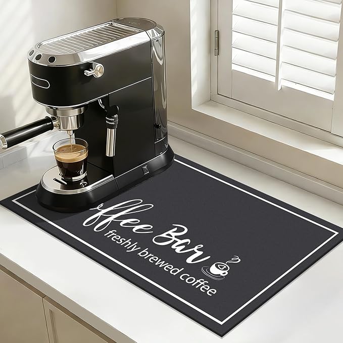 Findosom 12"x 20" Dish Drying Mat, Super Absorbent & Cuttable Coffee Mat - Image 7