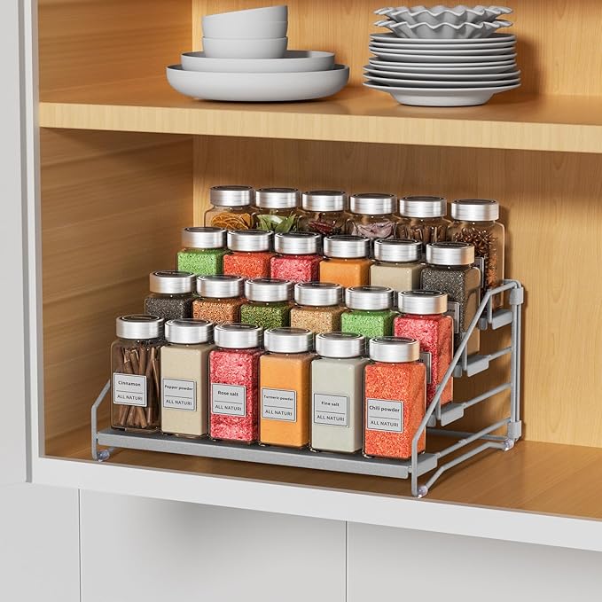 RCHYFEED 4 Tier Spice Rack Organizer, Spice Organization - Image 9