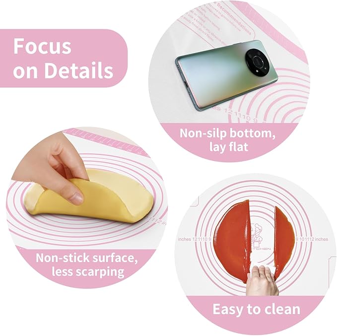 Non-stick Silicone Pastry Mat, Extra Large Baking Mat - Image 6