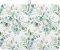 Sage Green Leaves Dish Drying Mats by Kawani