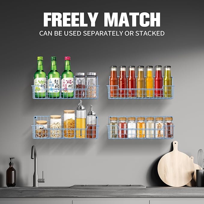Spice Rack Wall Mount, Wall Spice Organizer - Image 5
