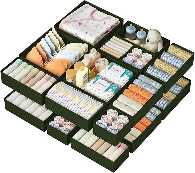 DIMJ Drawer Organizer Clothes 15 Pack by DiMJ