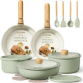 CAROTE Pots and Pans Set, Nonstick Cookware Set Detachable Handle, RV Cookware by CAROTE