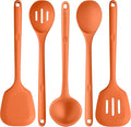 Silicone Kitchen Cooking Utensil Set: U-Taste 600ºF Heat Resistant 13.6in Extra by U-Taste