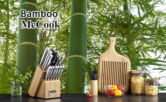 McCook® Knife Sets, German Stainless Steel Knife Block Sets - Image 4