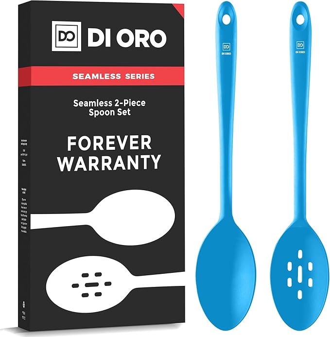 DI ORO Silicone Mixing & Serving Spoons by DIORO