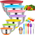 CHAREADA Mixing Bowls with Airtight Lids, Size 4.5, 0.7 qt, Fit by CHAREADA