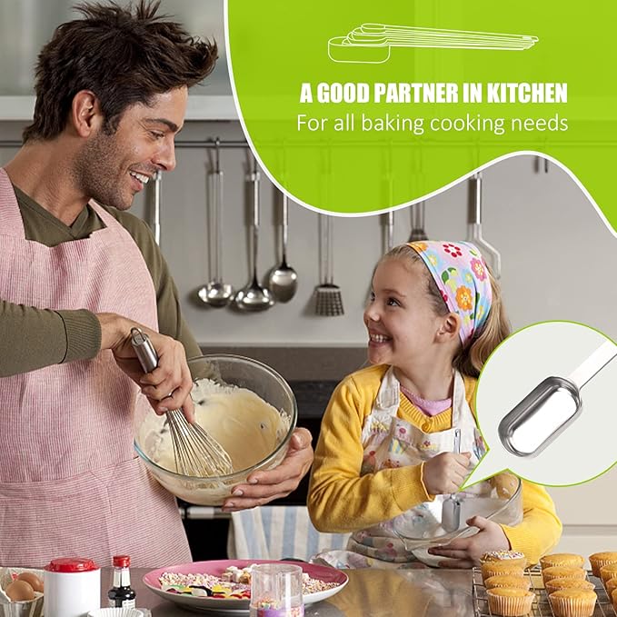2PCS 1/2tsp Single Measuring Spoon, Stainless Steel Long Handle Individual - Image 6