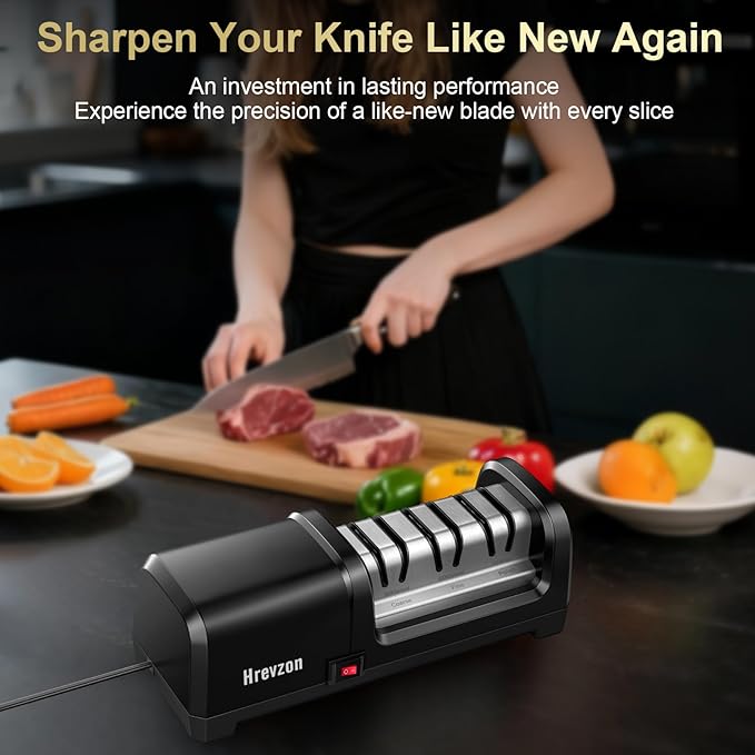 Knife Sharpener Electric for Kitchen Knives, - Image 2