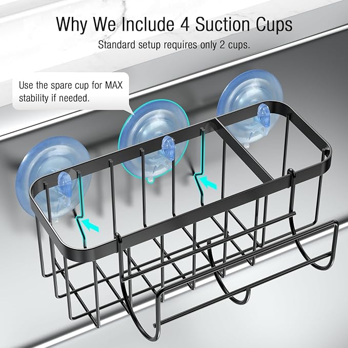 3-in-1 Kitchen Sink Caddy Organizer - Image 6