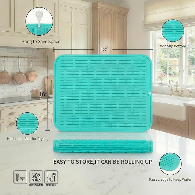 MicoYang Silicone Dish Drying Mat - Image 2