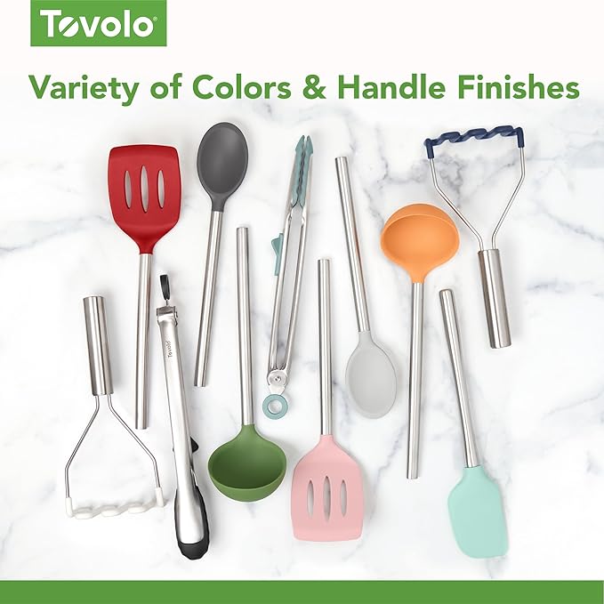 Tovolo Silicone Ladle With Stainless Steel Handle Deep Soup Ladle - Image 5