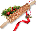 Christmas Gifts Wooden Embossed Rolling Pin by TIETOC