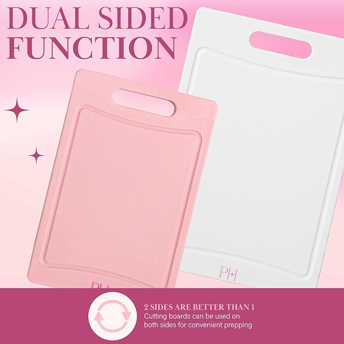 Paris Hilton Cutting Boards, Dual-Sided Cutting Board Set - Image 4