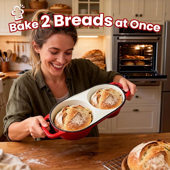 YONILL Mini Double Dutch Oven for Sourdough Bread Baking - Image 2