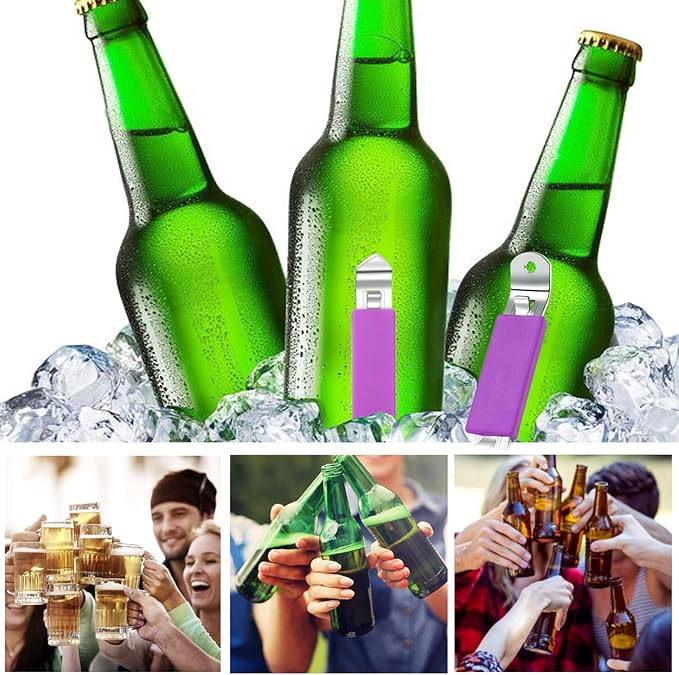 3 Pieces Magnetic Bottle Openers Can Opener Classic Beer Opener Stainless Steel - Image 6