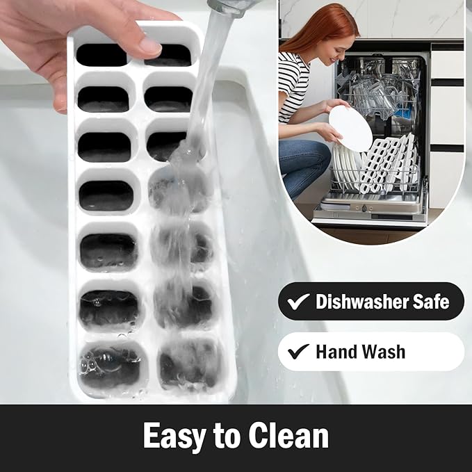 DclobTop Ice Cube Trays with Lid and Bin, Ice Trays - Image 6