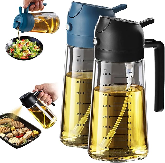 TrendPlain 16oz/470ml Glass Olive Oil Sprayer by TrendPlain