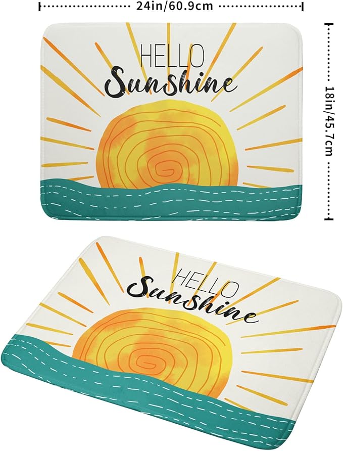 Summer Seaside Sunset over Sea Dish Drying Mat - Image 2