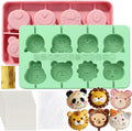 Juome Cake Pop Mold Kit, 2 Pack 16 Cavities Animal Shape Cakesicle Molds by Juome